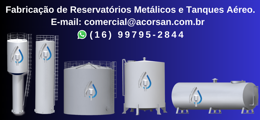 reservatorios metalicos de água